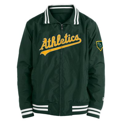 Oakland Athletics New Era Full Zip Green Nylon Jacket