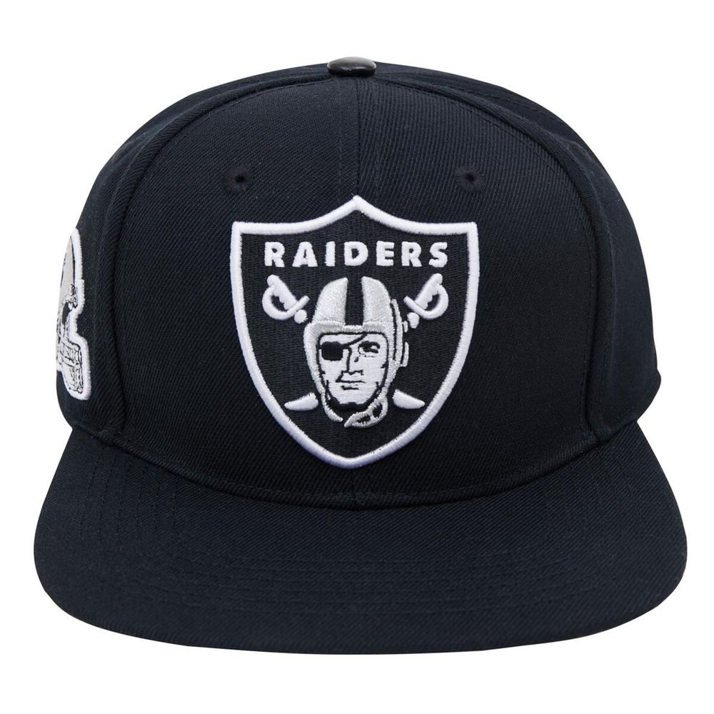 Las Vegas Raiders Pro Standard Black Primary Logo Snapback Hat