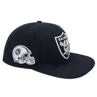 Las Vegas Raiders Pro Standard Black Primary Logo Snapback Hat