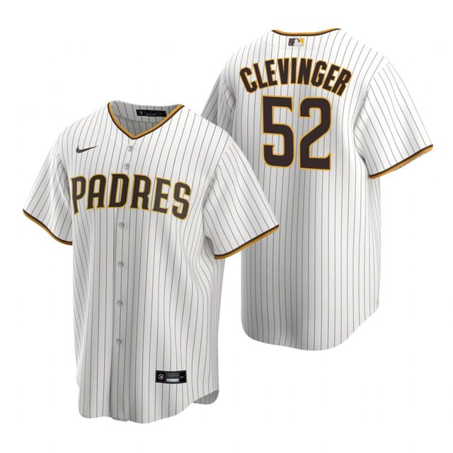 Men's Mike Clevinger San Diego Padres Replica Brown Road Jersey