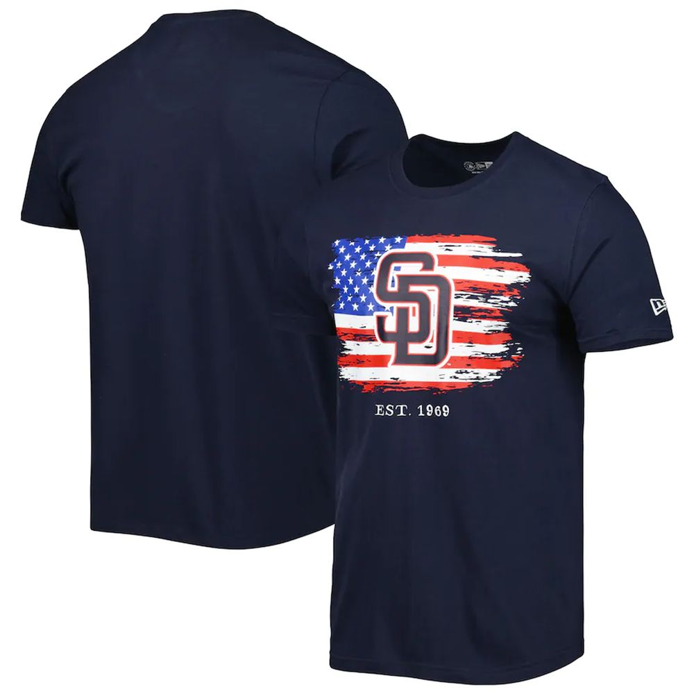 San Diego Padres New Era Men's Navy 4th of July T-Shirt