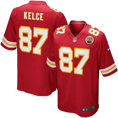 Travis Kelce Kansas City Chiefs Replica Home Game Jersey - Red