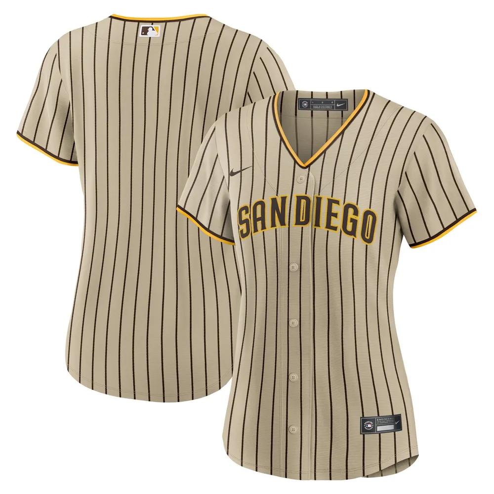 Men's Nike Tan San Diego Padres Alternate Replica Team Jersey, XL