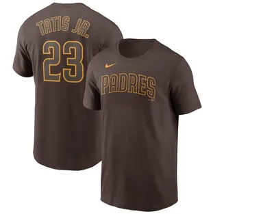 Fernando Tatís Jr. San Diego Padres Nike Brown Name & Number Tee