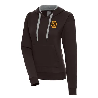 San Diego Padres Women's Brown Antigua Victory Pullover Hood