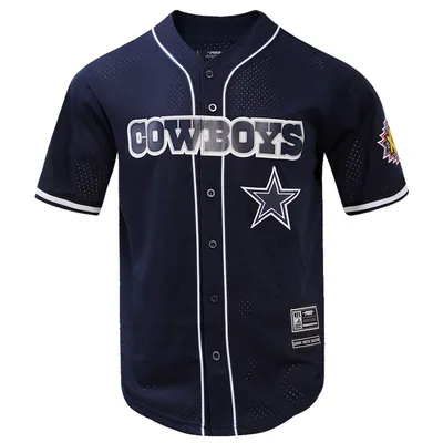 Dallas Cowboys Men's Pro Standard Navy Classic Full Button Baseball Style Jersey