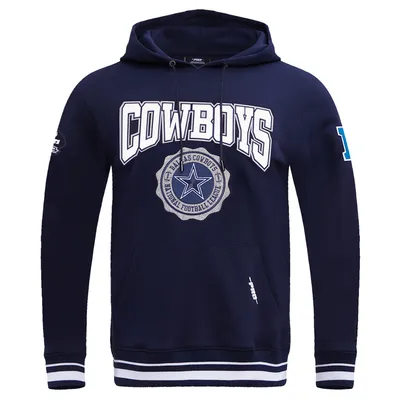 Dallas Cowboys Men's Pro Standard Navy Crest Pullover Hoodie