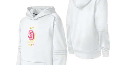 San Diego Padres Youth White  City Connect Pullover Hoodie