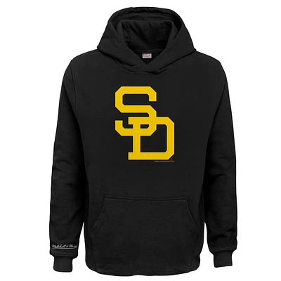 San Diego Padres Black 1978 Retro Logo Pullover Hoodie