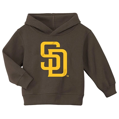 San Diego Padres Brown Toddler Primary Logo Pullover Hoodie