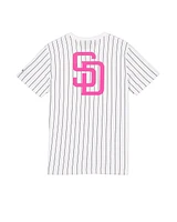 San Diego Padres Mens City Connect Pinstripe Shirt 2 Sided New Era