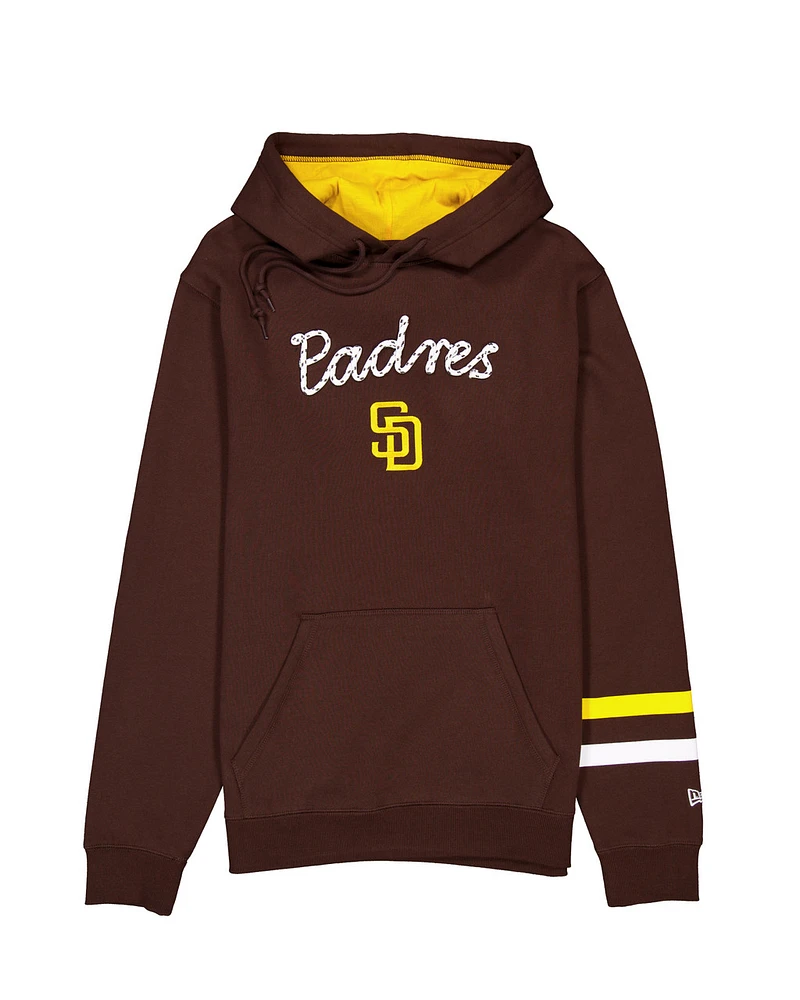Sports Fever San Diego Padres Mens Pullover Hooded Sweatshirt Lace 