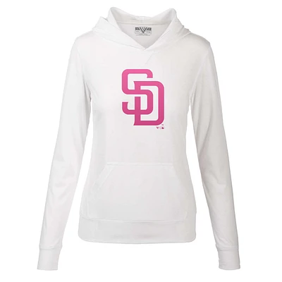 San Diego Padres Women's City Connect Levelwear Recovery Hooded Long Sleeve Shirt