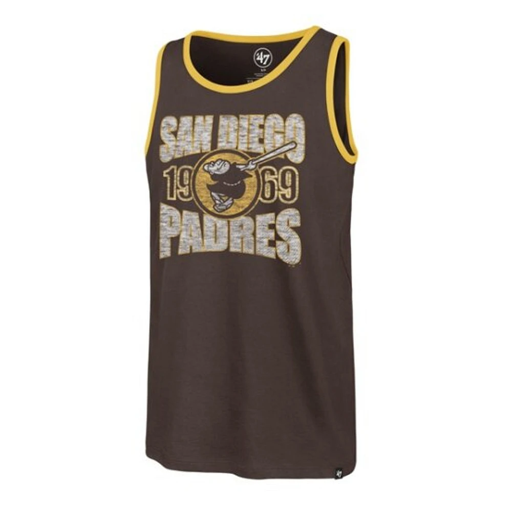 San Diego Padres Men's Brown Franklin Jersey Screenprint Tank