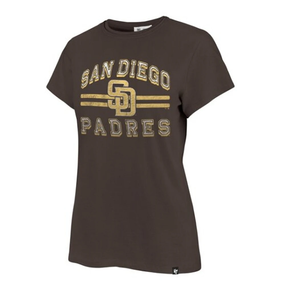 San Diego Padres Womens Brown Bright Eyed Franklin T-Shirt