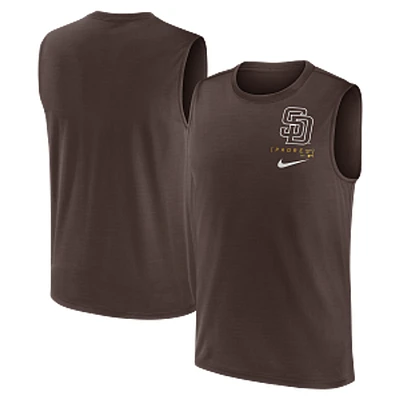 San Diego Padres Mens Sleeveless Tank Brown Nike Fanatics