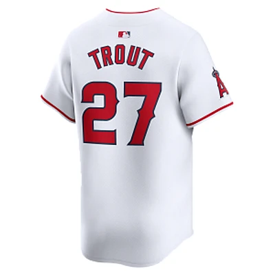 Los Angeles Angels Mens White Mike Trout #27 Nike Limited Home Players Jersey