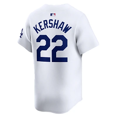 Los Angeles Dodgers Mens  White Clayton Kershaw Nike Limited Home Jersey