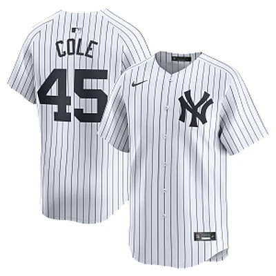 New York Yankees Mens White Gerrit Cole Nike Limited Home Player's Jersey