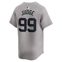 New York Yankees Mens Grey Nike Aaron Judge #99 Limited Players Road Jersey