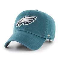 Philadelphia Eagles Green  Adjustable Cleanup Hat with Primary Team Logo by Brand 47