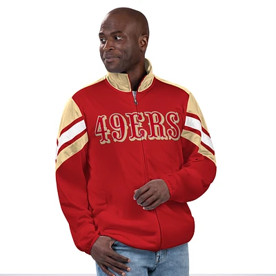 San Francisco 49ers Men's Zip Up Track Jacket GIII Carl Banks