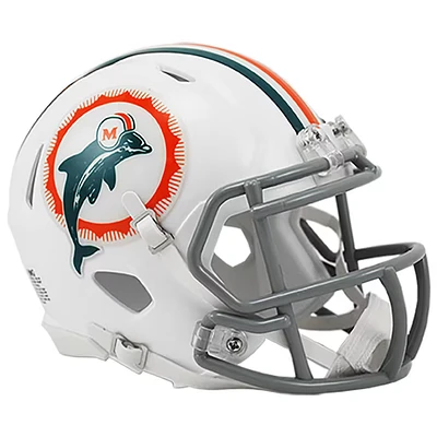 Miami Dolphins White Mini Throwback Helmet by Riddell