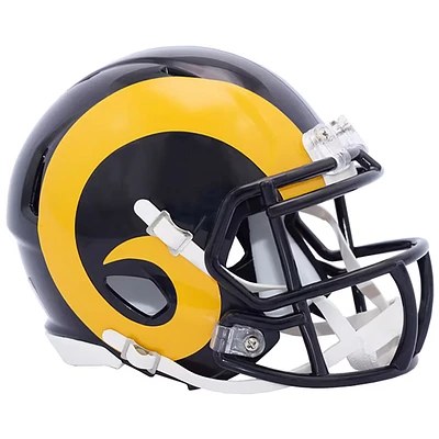 Los Angeles Rams Blue and Gold Throwback Mini Helmet 1981 - 1999 by Riddell