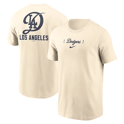 Los Angeles Dodgers Mens Cream Nike City Connect Graphic Tee Shirt