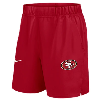 San Francisco 49ers Mens Red Nike Woven Victory Shorts with Team Logo