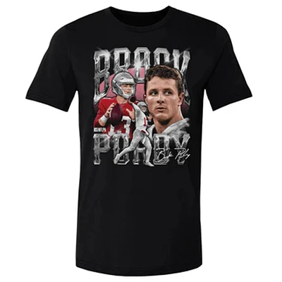 San Francisco 49ers Mens Black Brock Purdy #13 Three Head Action Players T Shirt by 500 Level