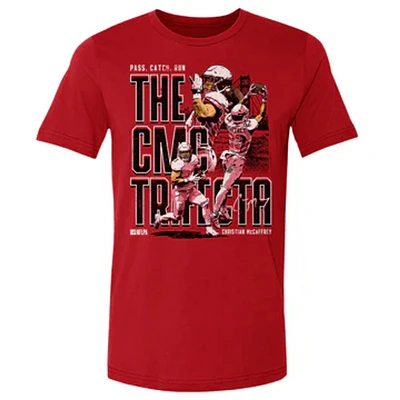 San Francisco 49ers Mens Red Christian McCaffrey #23 Players Trifecta Action T Shirt by 500 Level