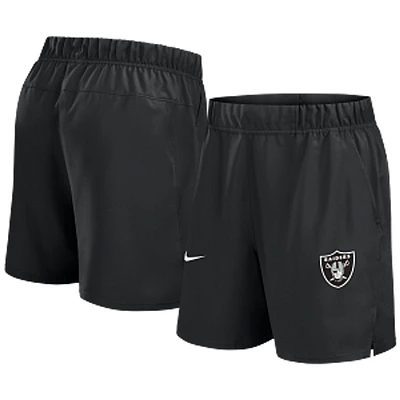 Las Vegas Raiders Mens Black Nike Woven Victory Shorts with Team Logo