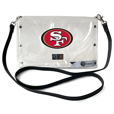 San Francisco 49ers Clear Envelope Purse with Team Logo by Little Earth Productions