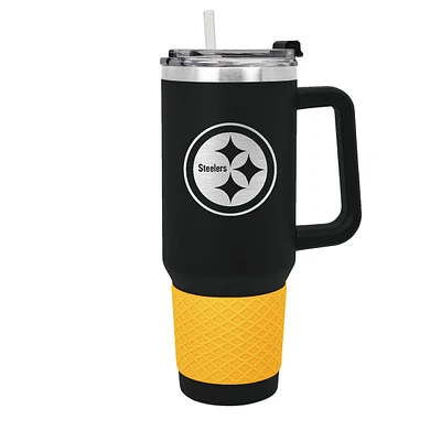 Pittsburgh Steelers Black and Gold 40 oz Colossus Travel Mug with Team Logo by Great American Products