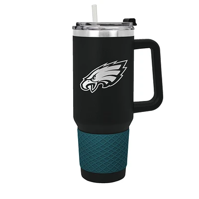 Philadelphia Eagles Black and Green 40 oz Colossus Travel Mug with Team Logo by Great American Products