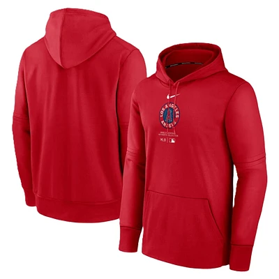 Los Angeles Angels Mens Sport Red Nike City Connect Practice Pullover Hoodie