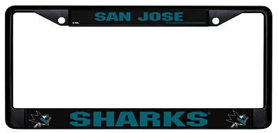 San Jose Sharks Black Metal License Plate Frame