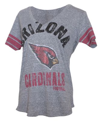 Arizona Cardinals Women's Team Captain Grey V-Neck