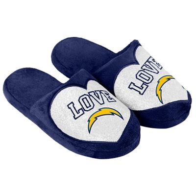 Los Angeles Chargers Women's Glitter Slide Slippers