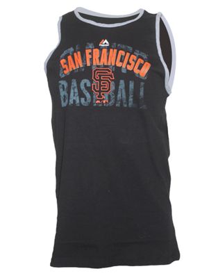 San Francisco Giants Youth Valiant Tank Top Black