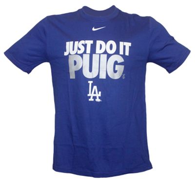 Los Angeles Dodgers Yasiel Puig Nike Just Do It T-Shirt