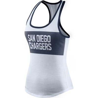 San Diego Chargers Nike Two Tone Women's Performance Tank Top