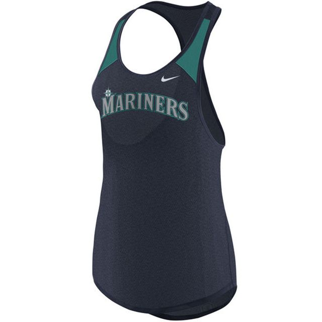 Men's Seattle Mariners Mitchell & Ness Royal Cooperstown Collection Mesh  Wordmark V-Neck Jersey