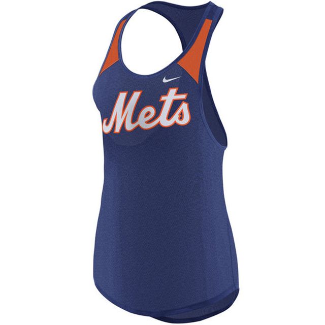 New York Mets Stitches Button-Down Raglan Fashion Jersey - Royal
