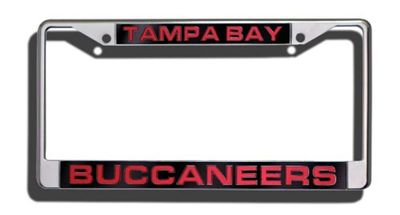 Tampa Bay Buccaneers Laser Cut Chrome License Plate Frame