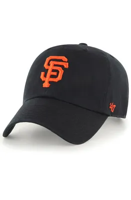 The San Francisco Giants '47 Clean Up Dad Hat in Black and Orange