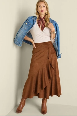 Faux Suede Skirt