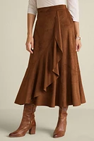 Faux Suede Skirt