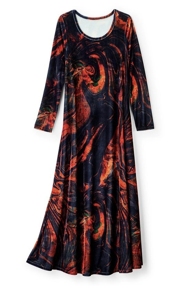 Santiago Stretch Velvet Dress